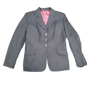 Equestrian Riding jacket hack ing jacket blazer black Foxwood Large Dressage